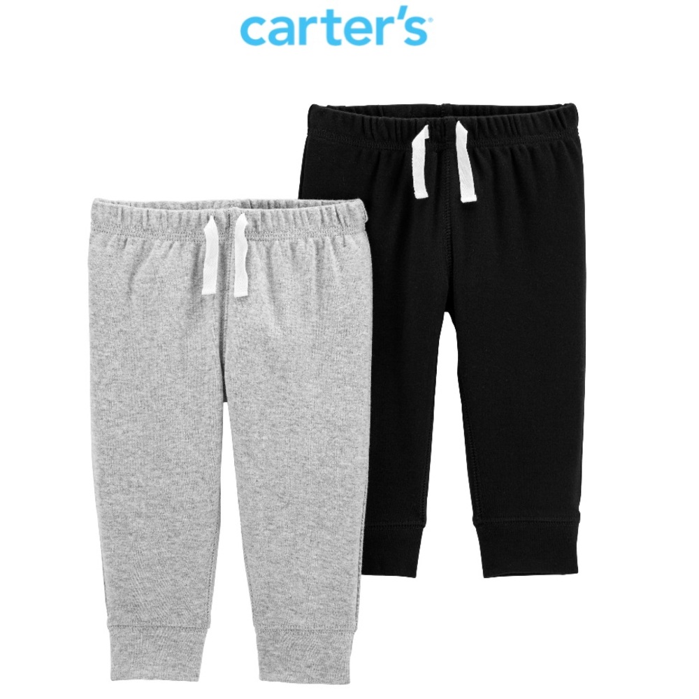 3/$20 Set of 2 Black and Gray Joggers- Size 12M